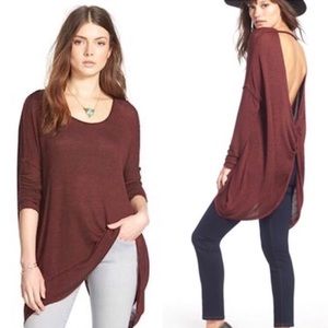 Free People Shadow Hacci Oversized Sweater